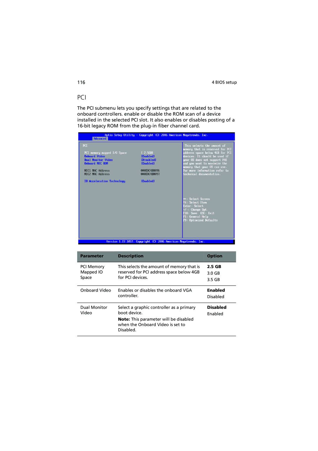 Acer R720 Series manual Pci 