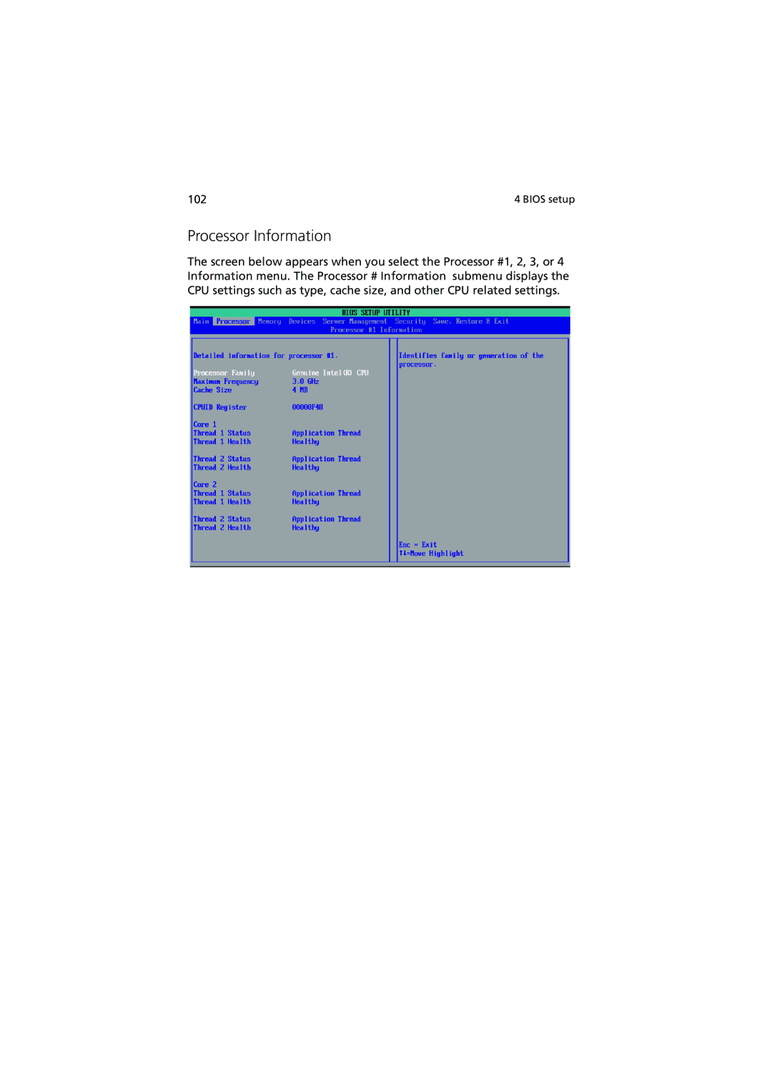 Acer R910 Series manual Processor Information 