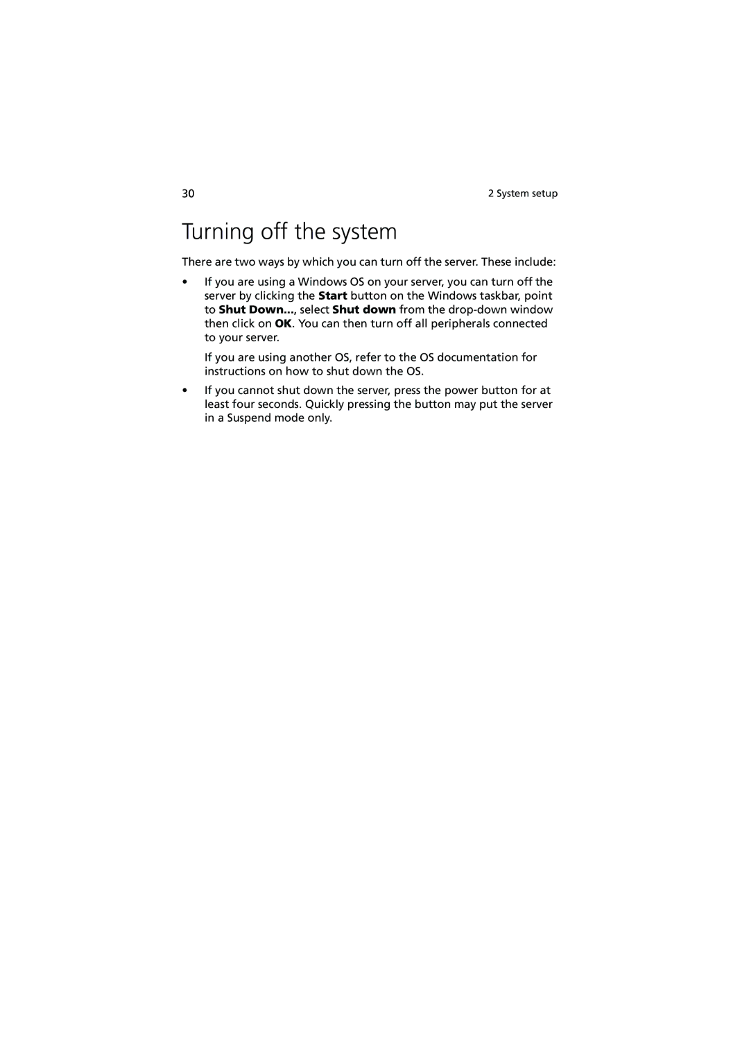 Acer R910 Series manual Turning off the system 