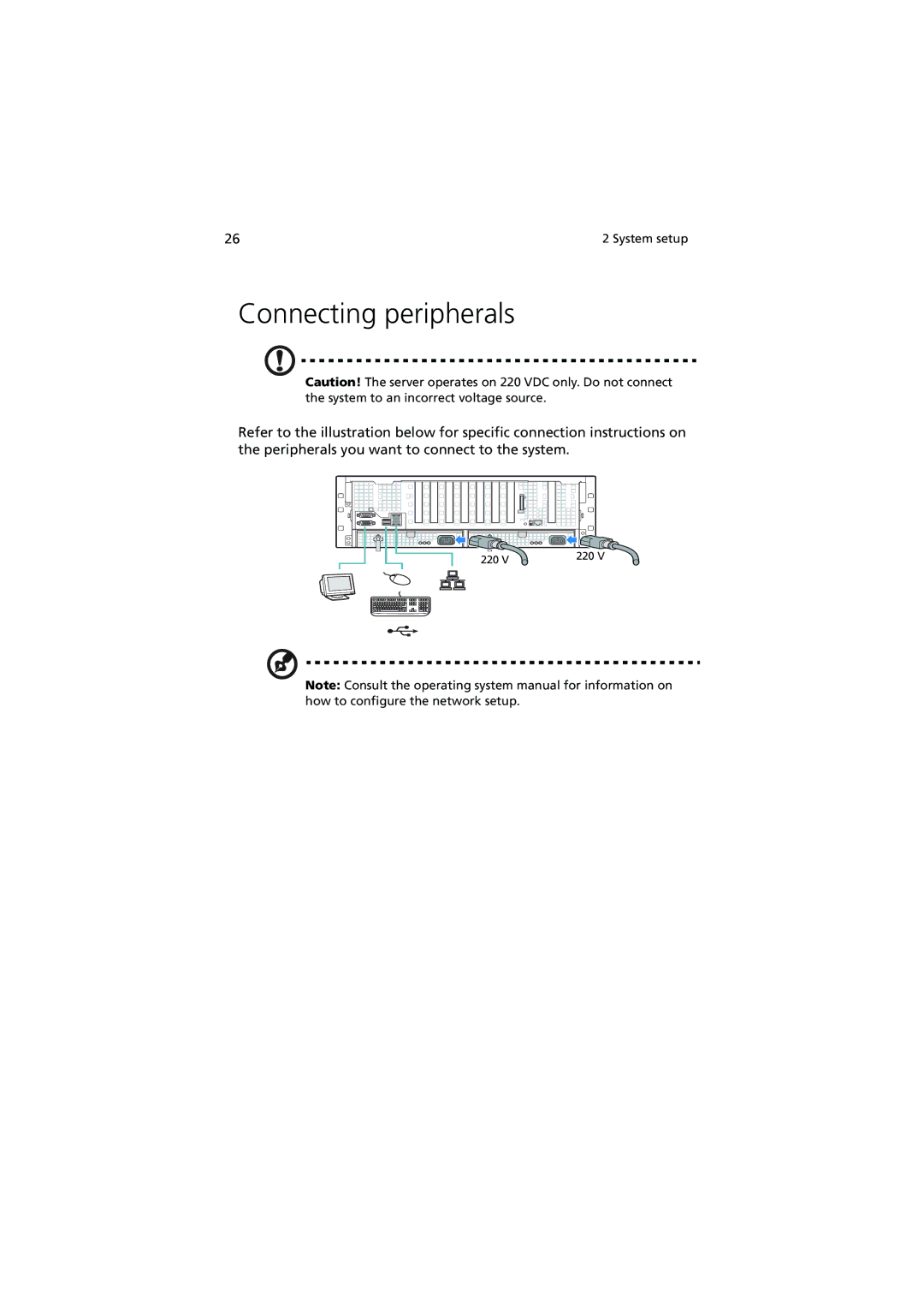 Acer R910 manual Connecting peripherals 