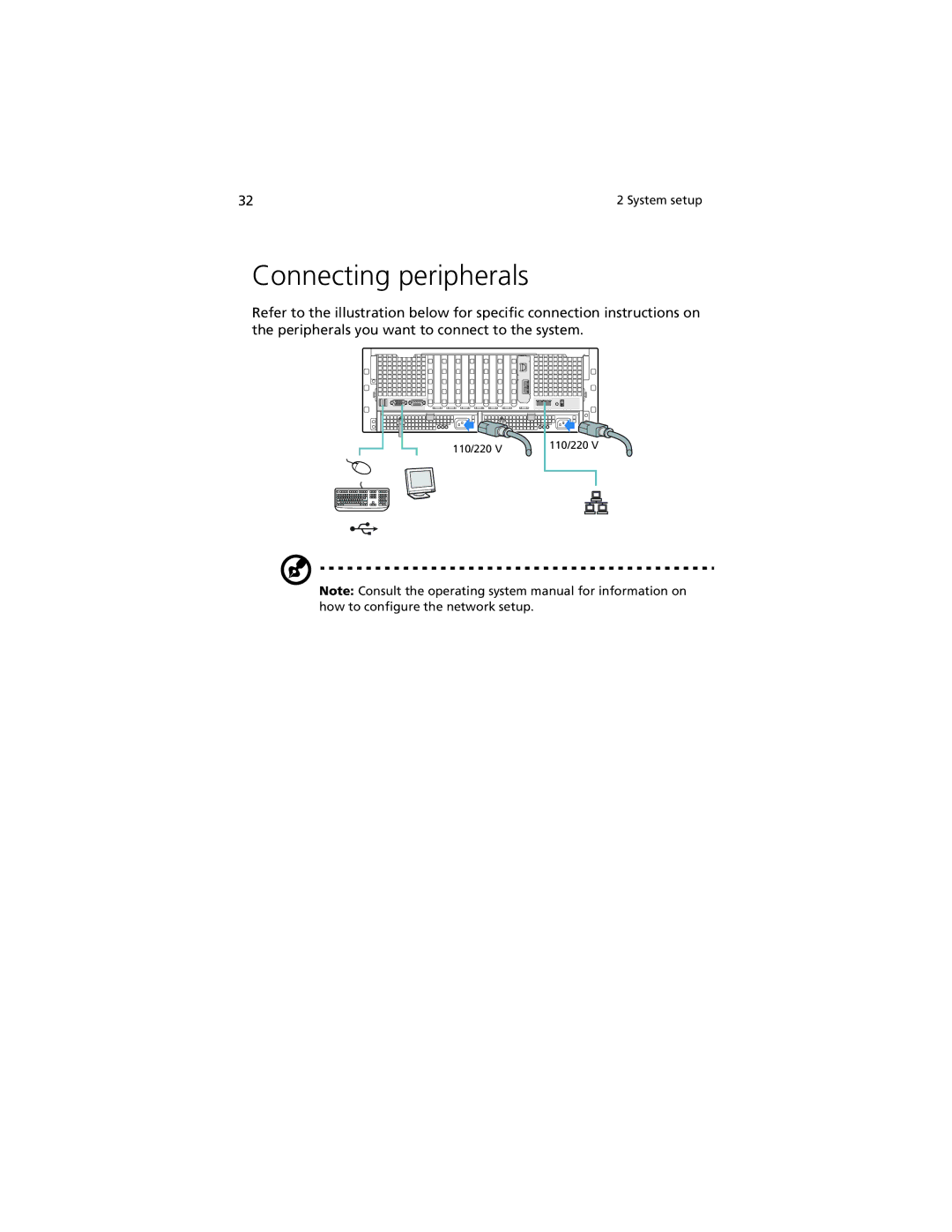 Acer R920 Series manual Connecting peripherals 