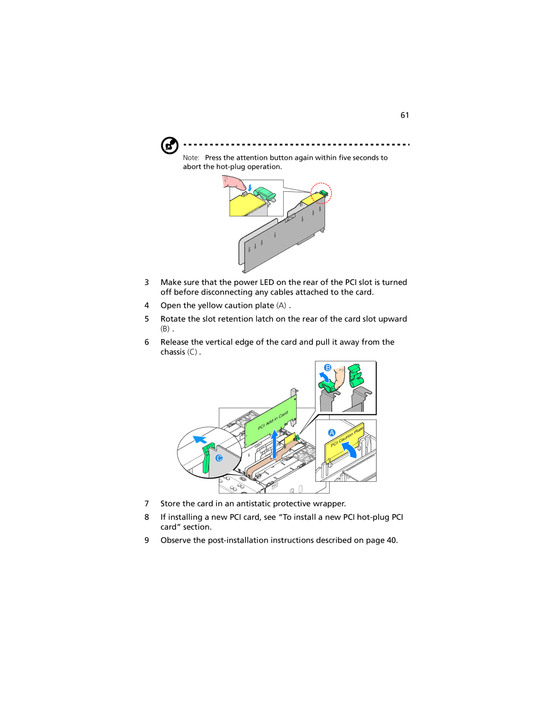 Acer R920 Series manual Card 