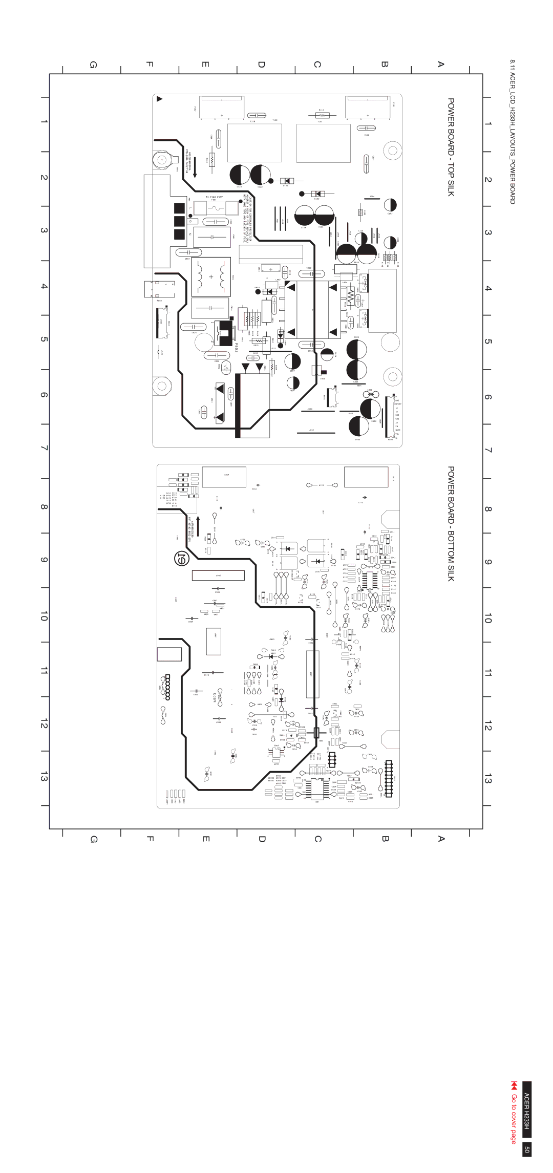 Acer RB23WABAS service manual Power Board TOP Silk 