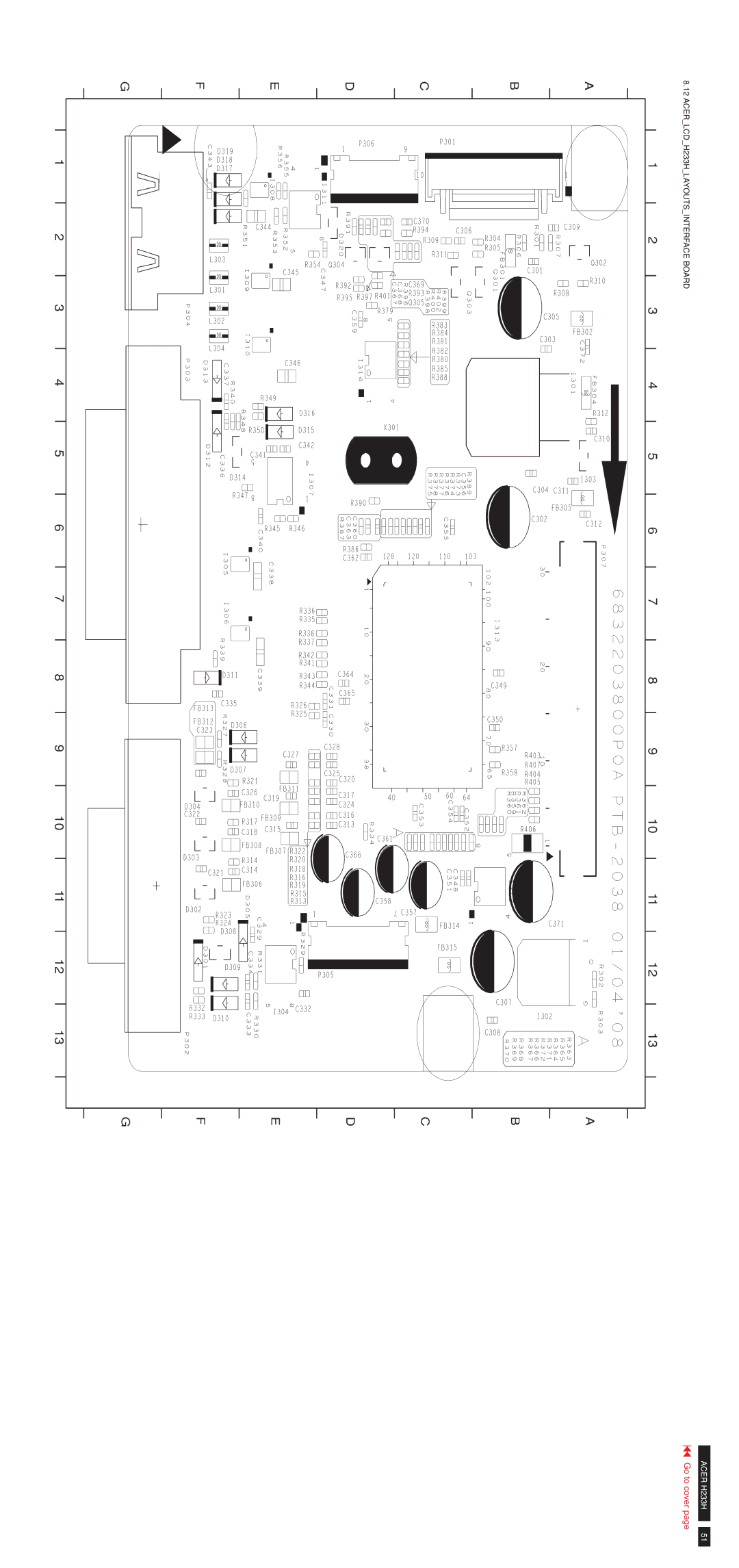 Acer RB23WABAS service manual ACERLCDH233HLAYOUTSINTERFACE Board 