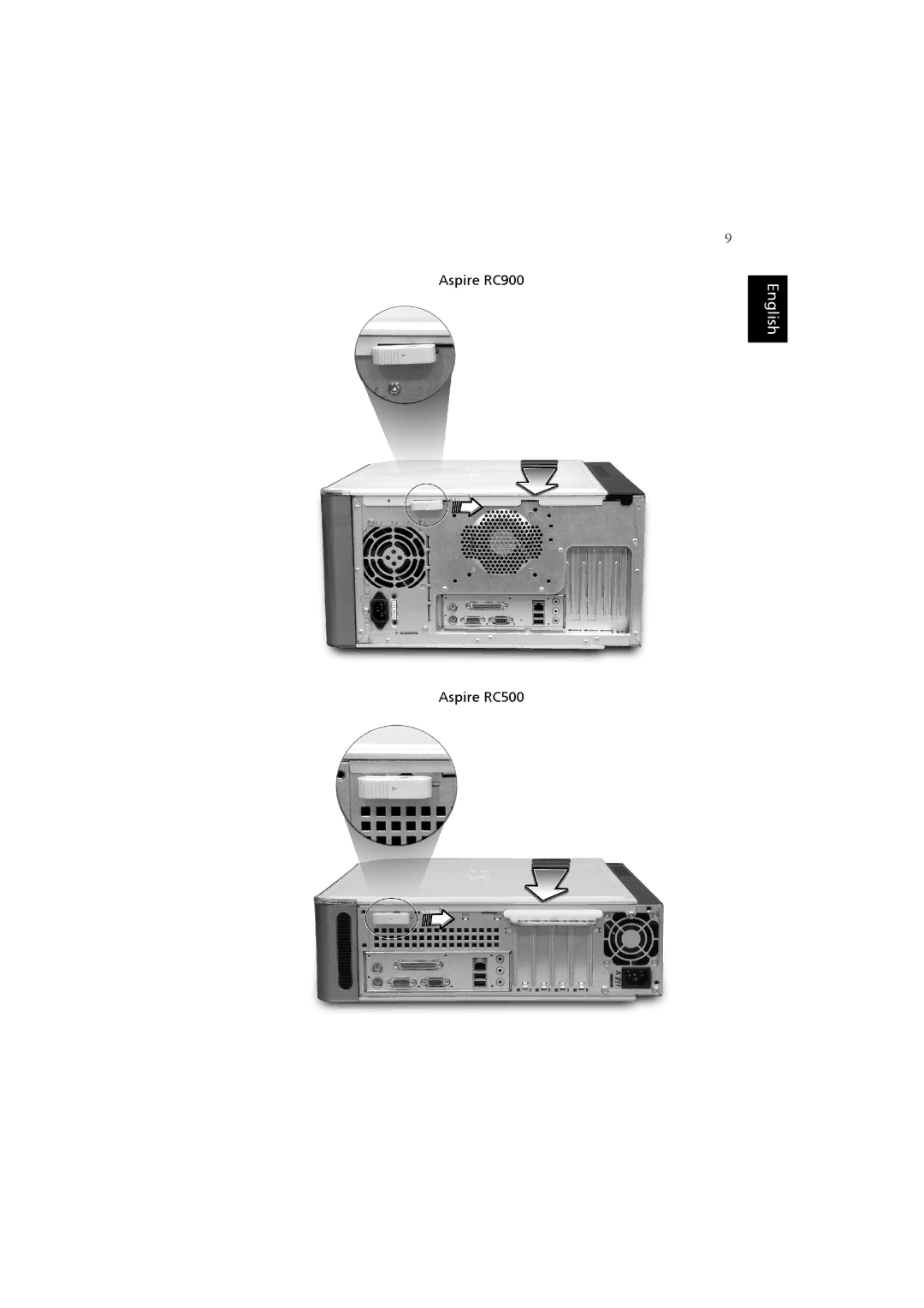 Acer RC900, RC500 manual English 