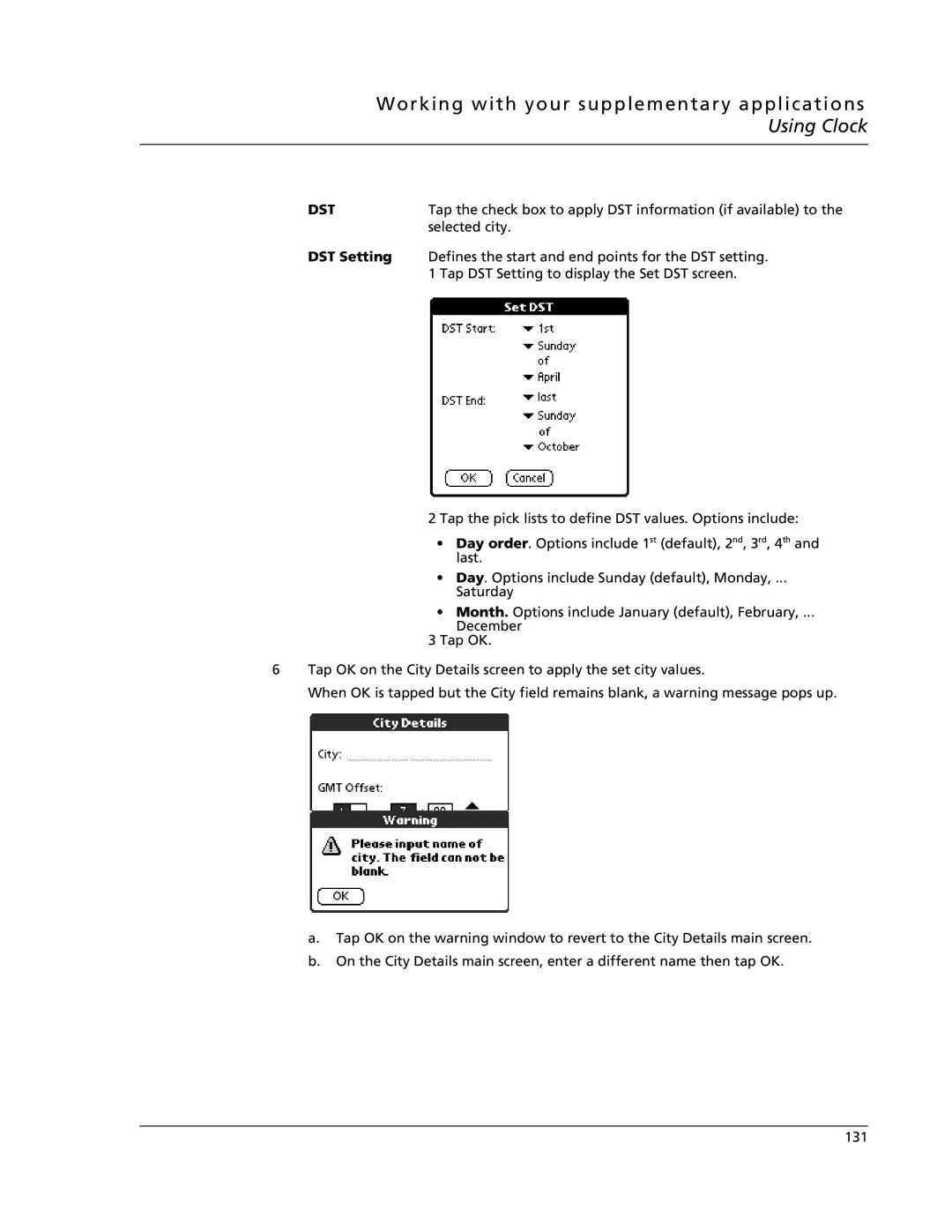 Acer s10 manual Dst, DST Setting 