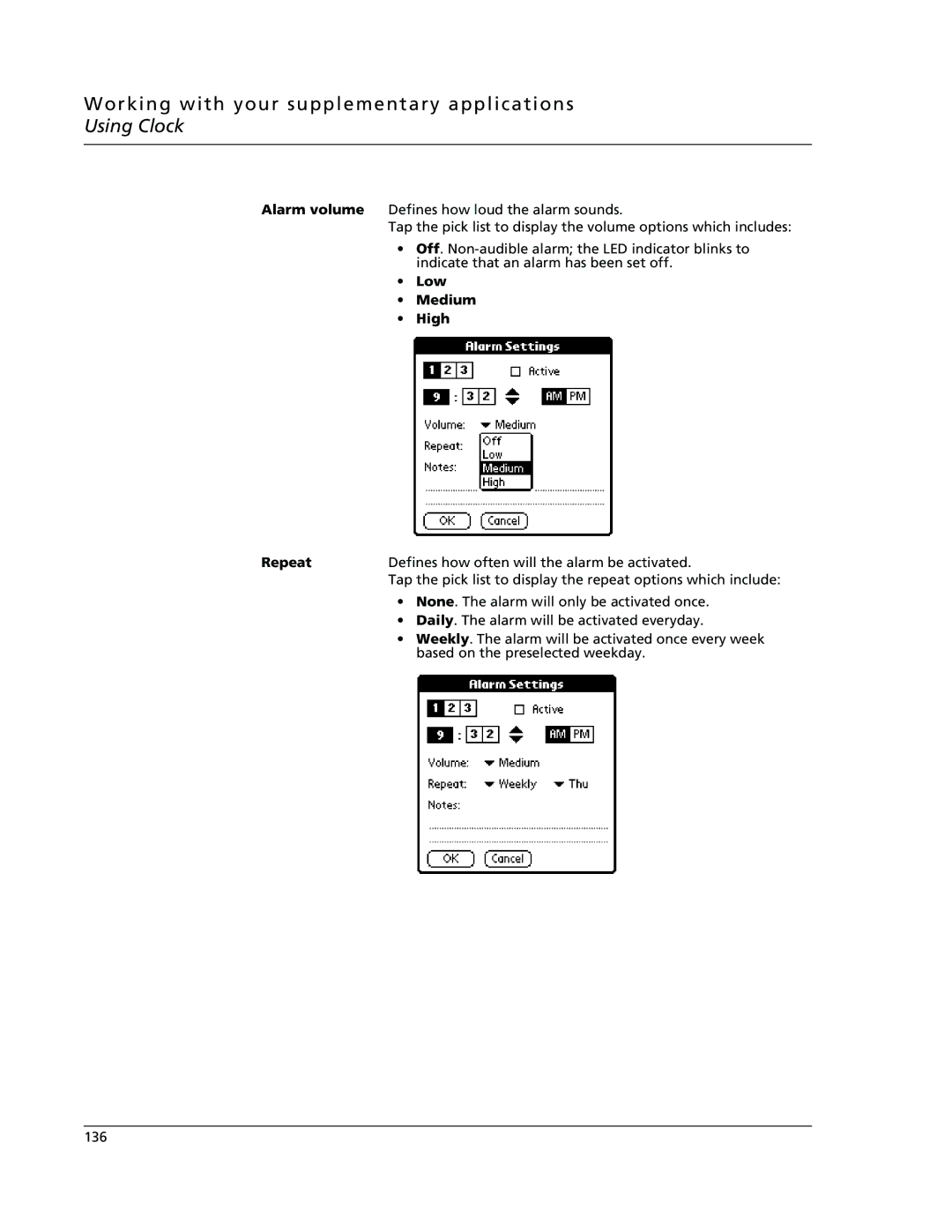 Acer s10 manual Low Medium High Repeat 