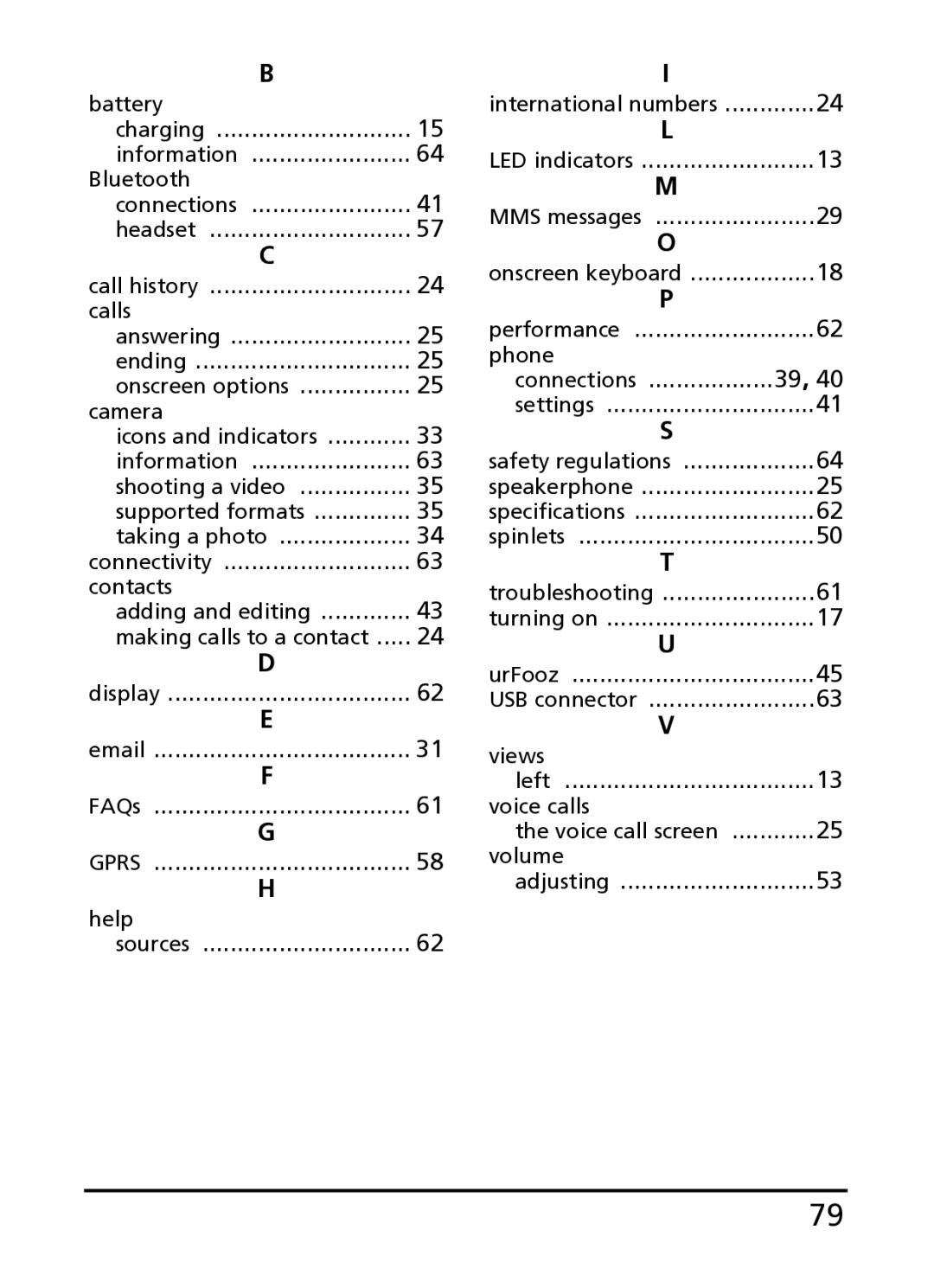 Acer S100 manual Charging Information 