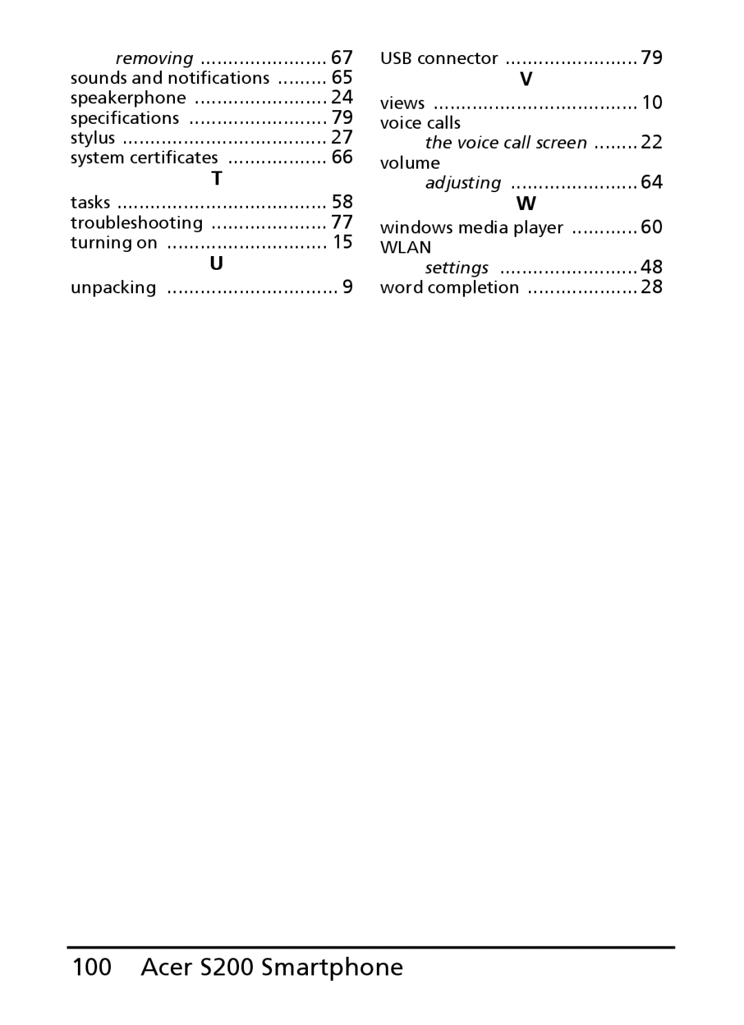 Acer manual Acer S200 Smartphone 