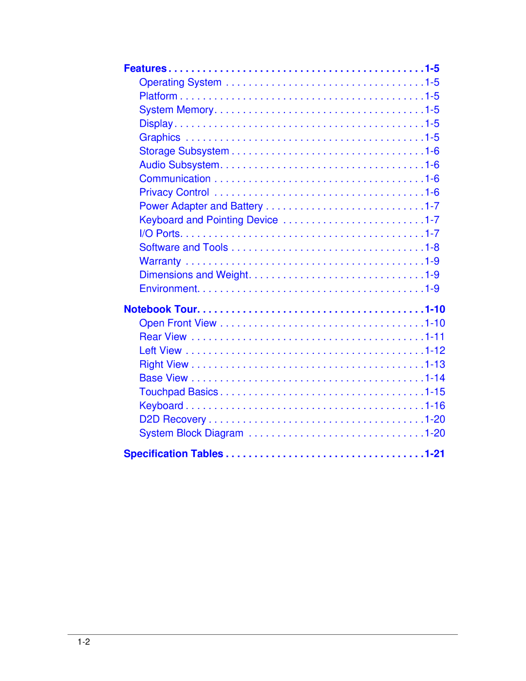 Acer S3 MS2346 manual Features 