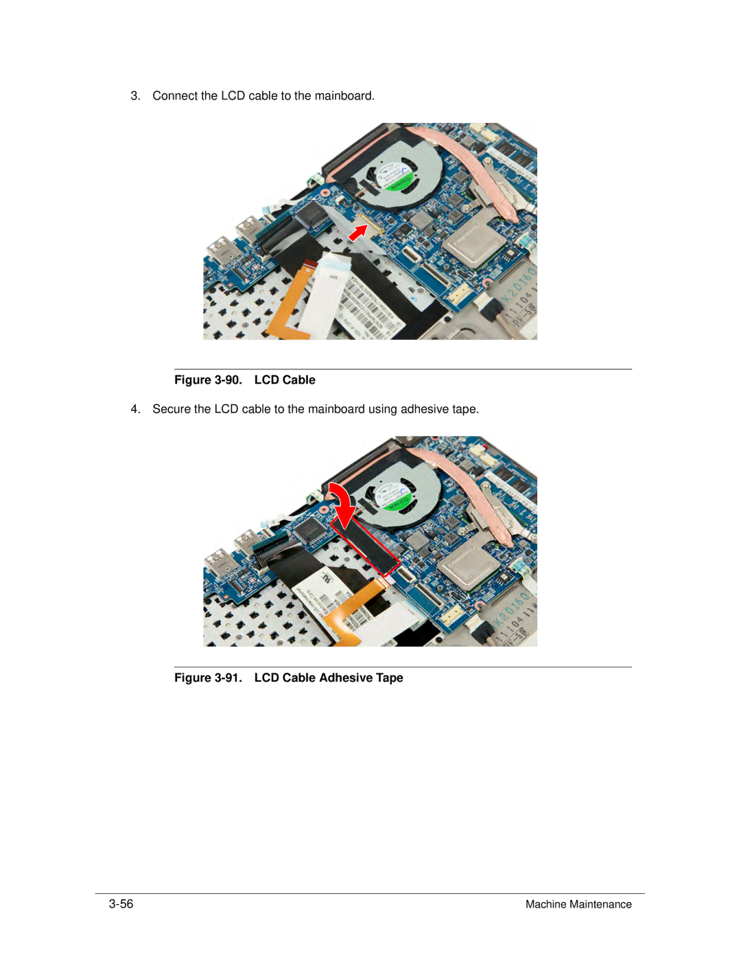 Acer S3 MS2346 manual LCD Cable 