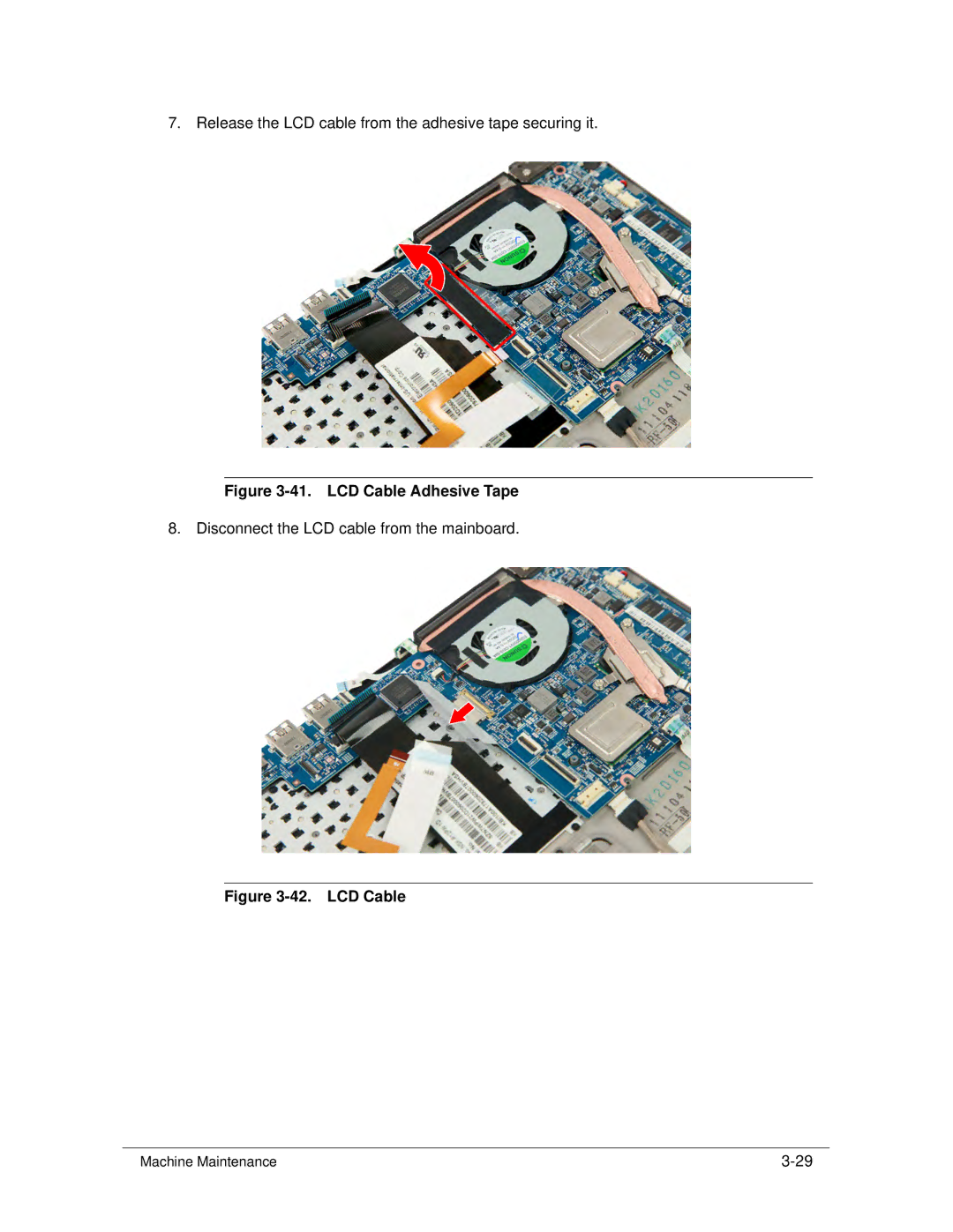 Acer S3 MS2346 manual LCD Cable Adhesive Tape 