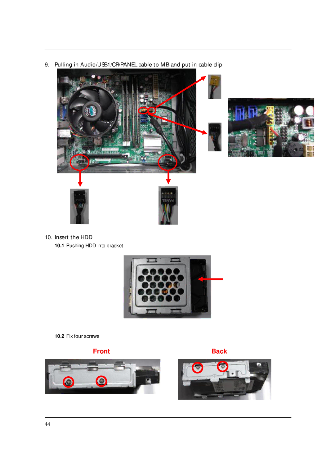 Acer S3811 manual Front 