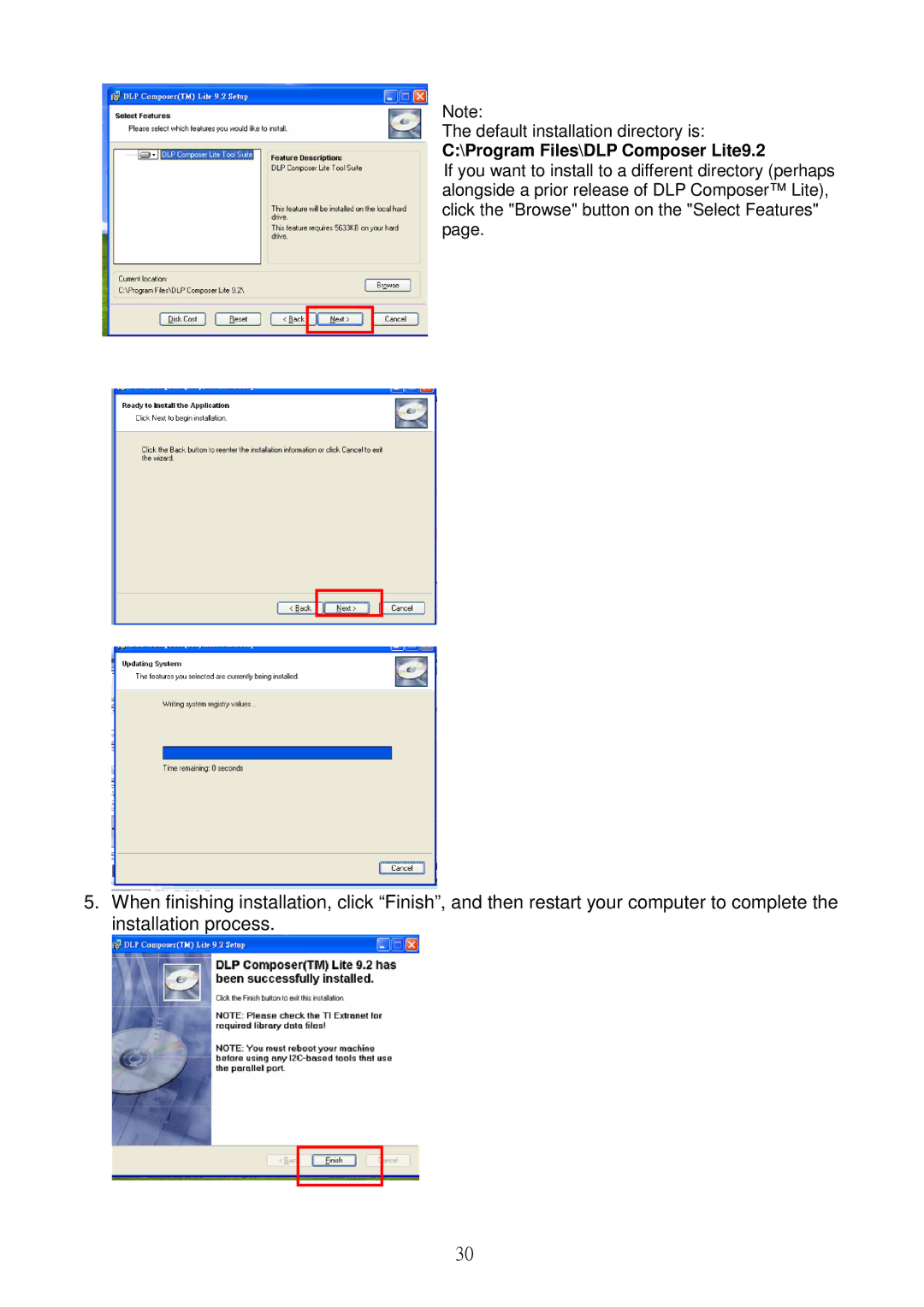 Acer S5301WB, S5201B service manual Program Files\DLP Composer Lite9.2 