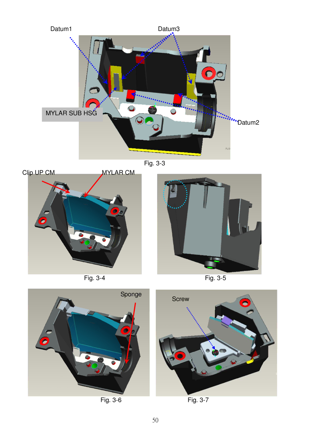 Acer S5301WB, S5201B service manual Mylar SUB HSG, Mylar CM 