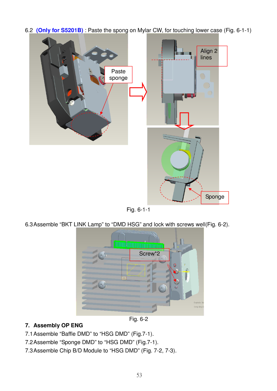 Acer S5301WB, S5201B service manual Assembly OP ENG 