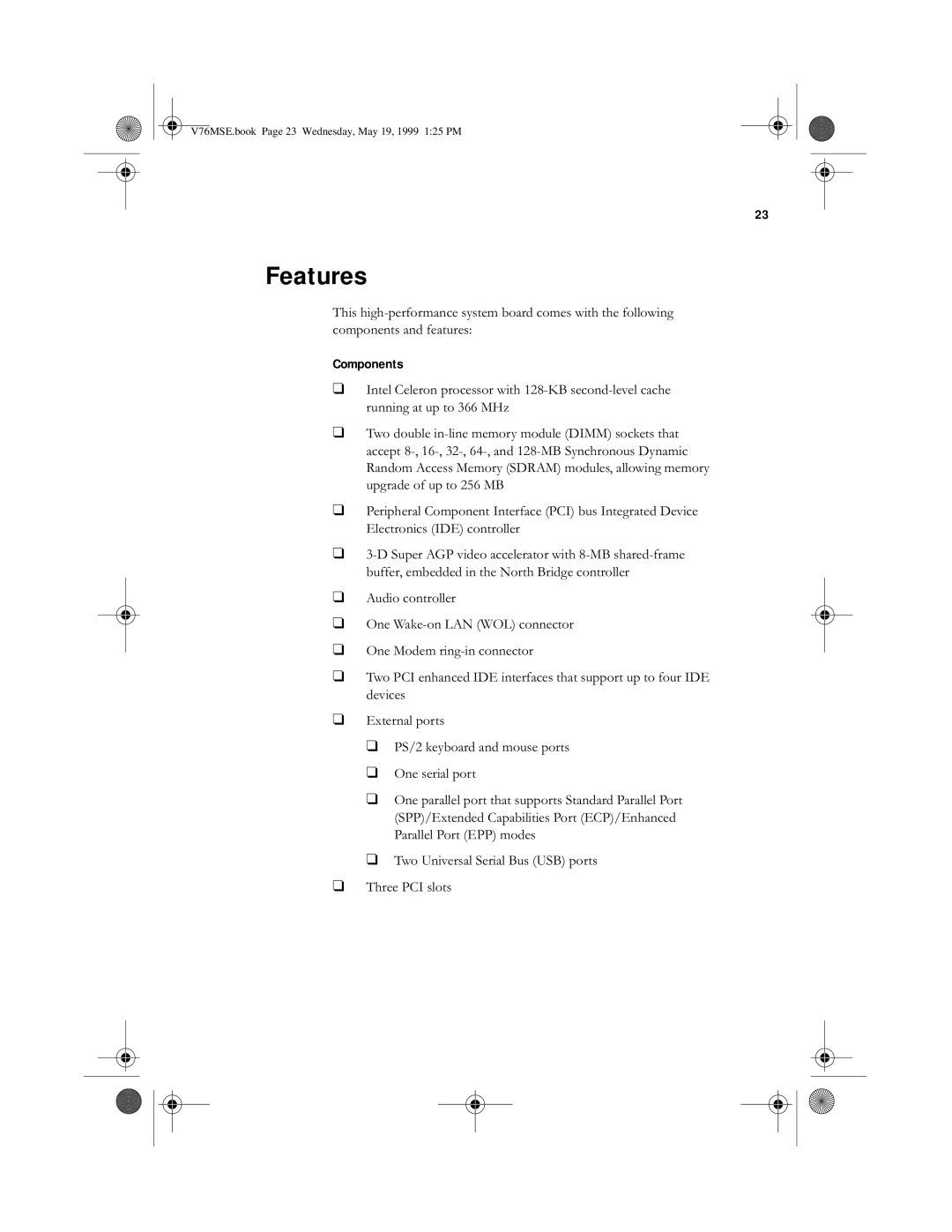 Acer SE manual Components, !&&#&# 