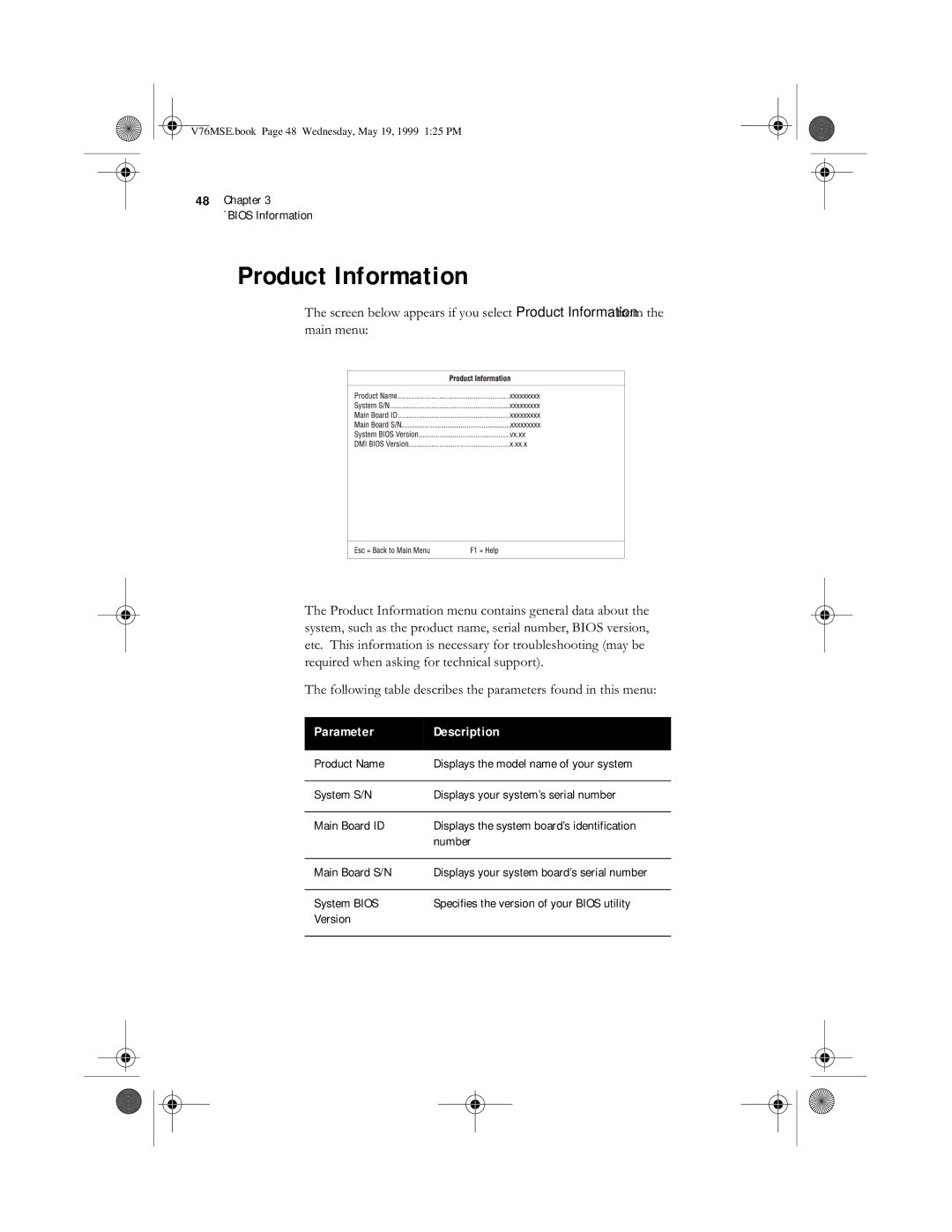 Acer SE manual Product Information, $8 