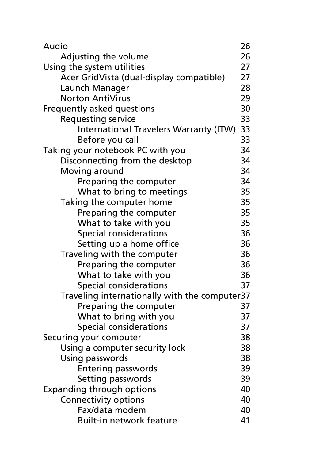 Acer TravelMate 2420 manual 