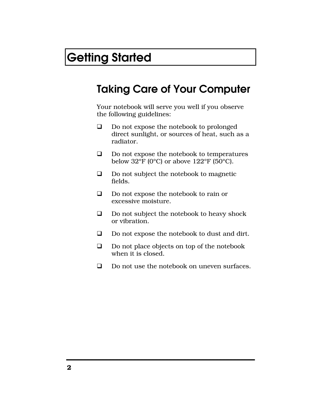 Acer TravelMate 7300 manual Taking Care of Your Computer 