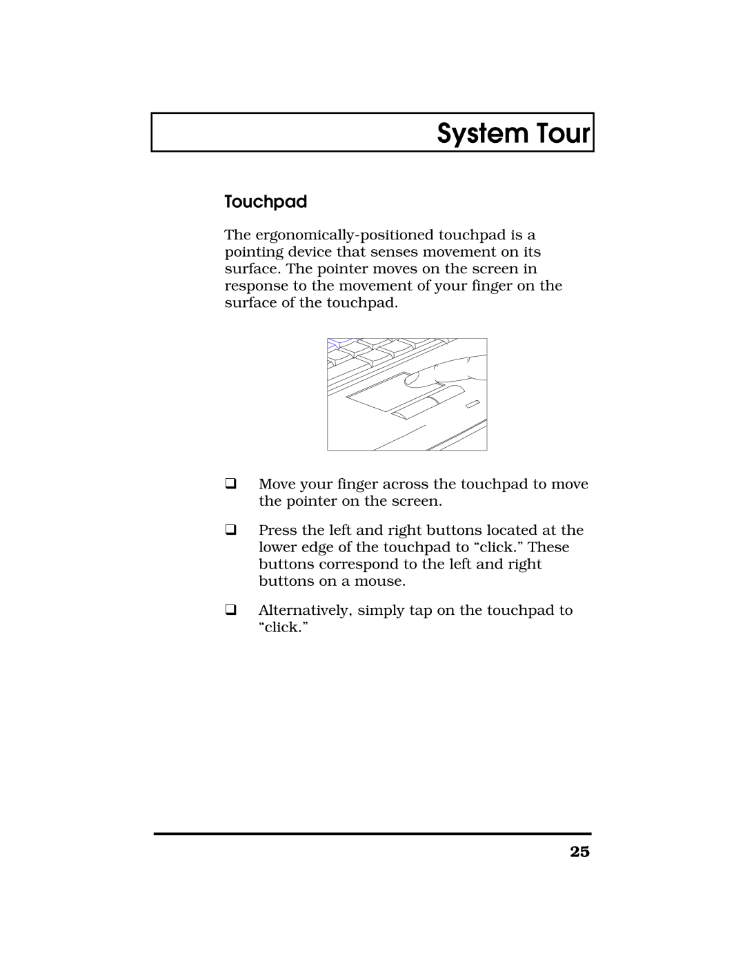 Acer TravelMate 7300 manual Touchpad 