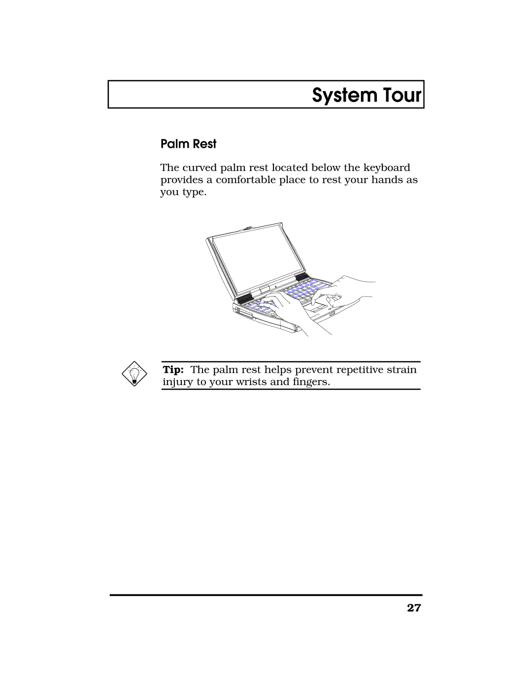 Acer TravelMate 7300 manual Palm Rest 