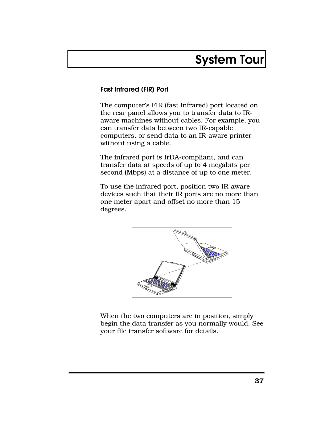 Acer TravelMate 7300 manual Fast Infrared FIR Port 