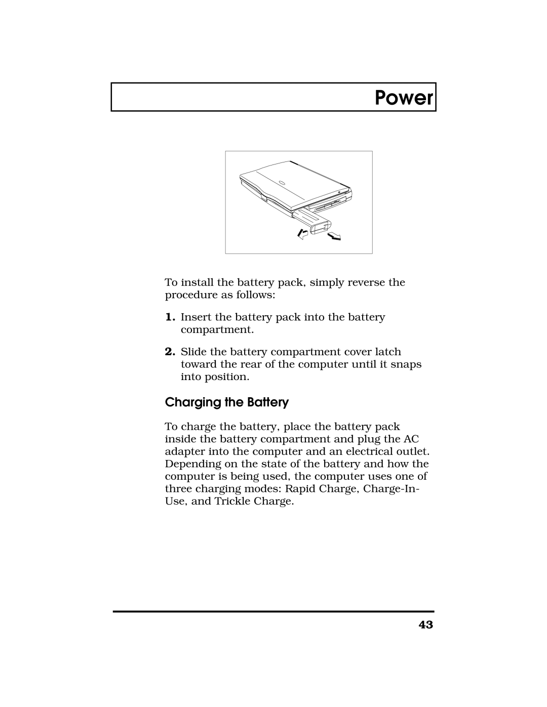 Acer TravelMate 7300 manual Charging the Battery 