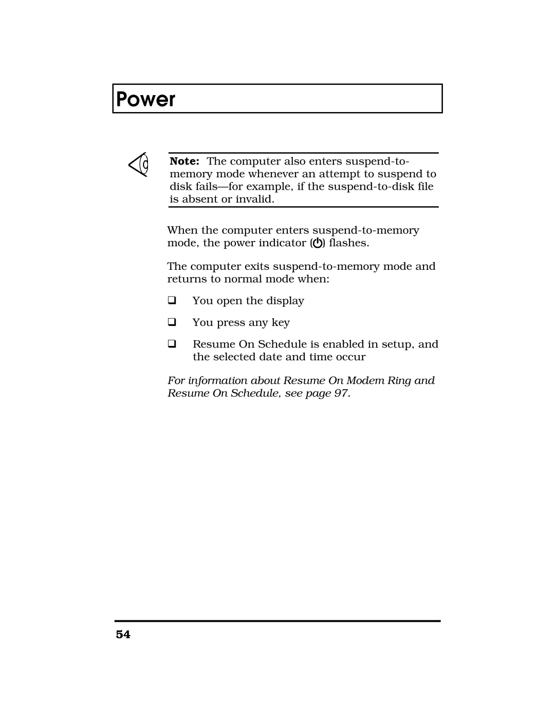 Acer TravelMate 7300 manual Power 