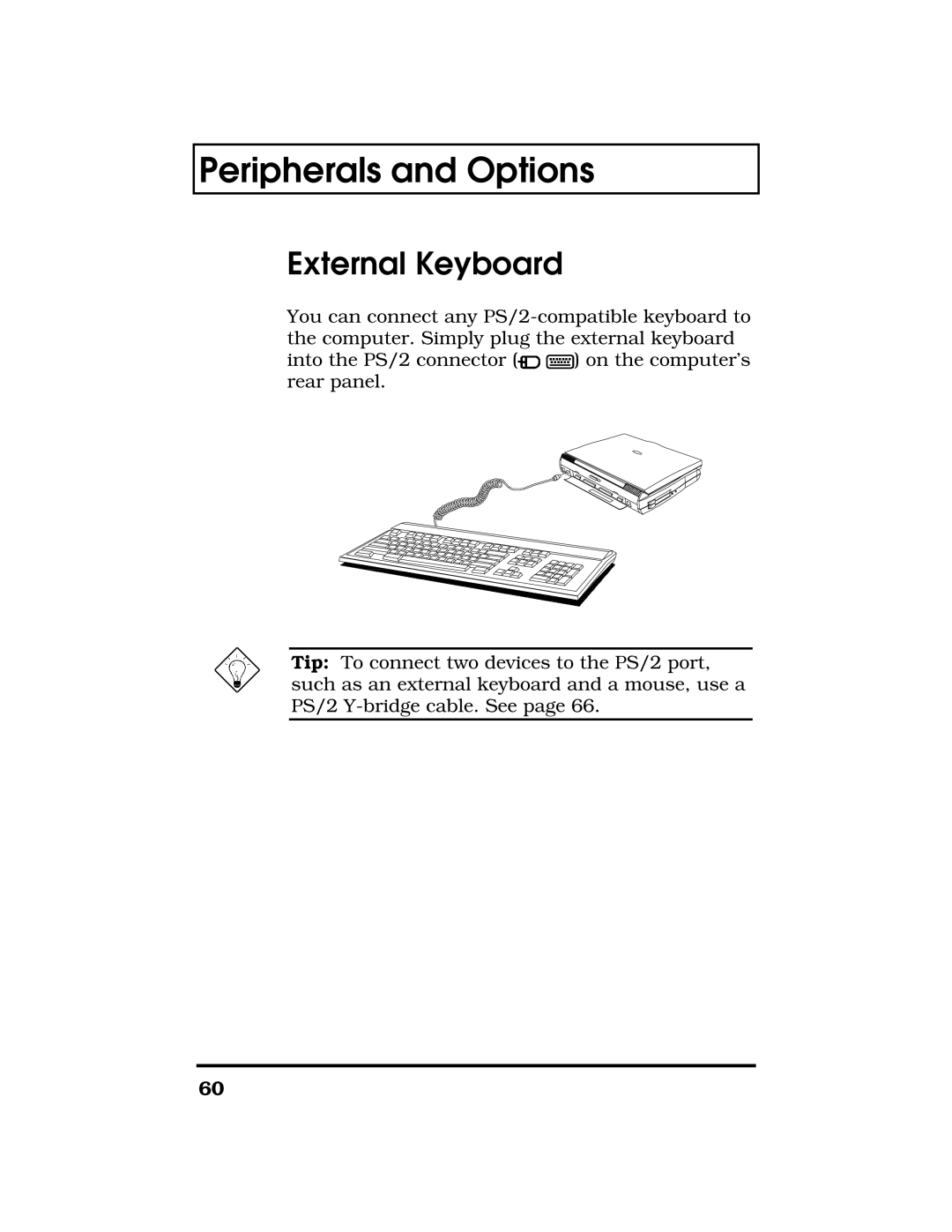 Acer TravelMate 7300 manual External Keyboard 