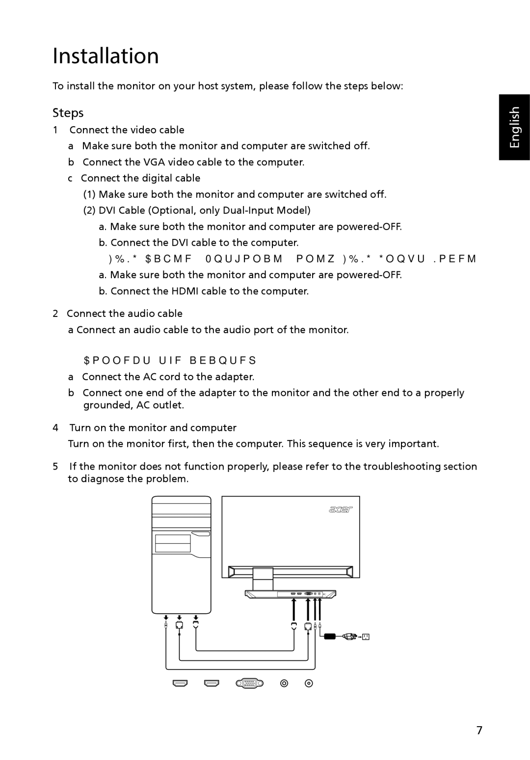 Acer UM.HS5AA.001 manual Installation, Steps 