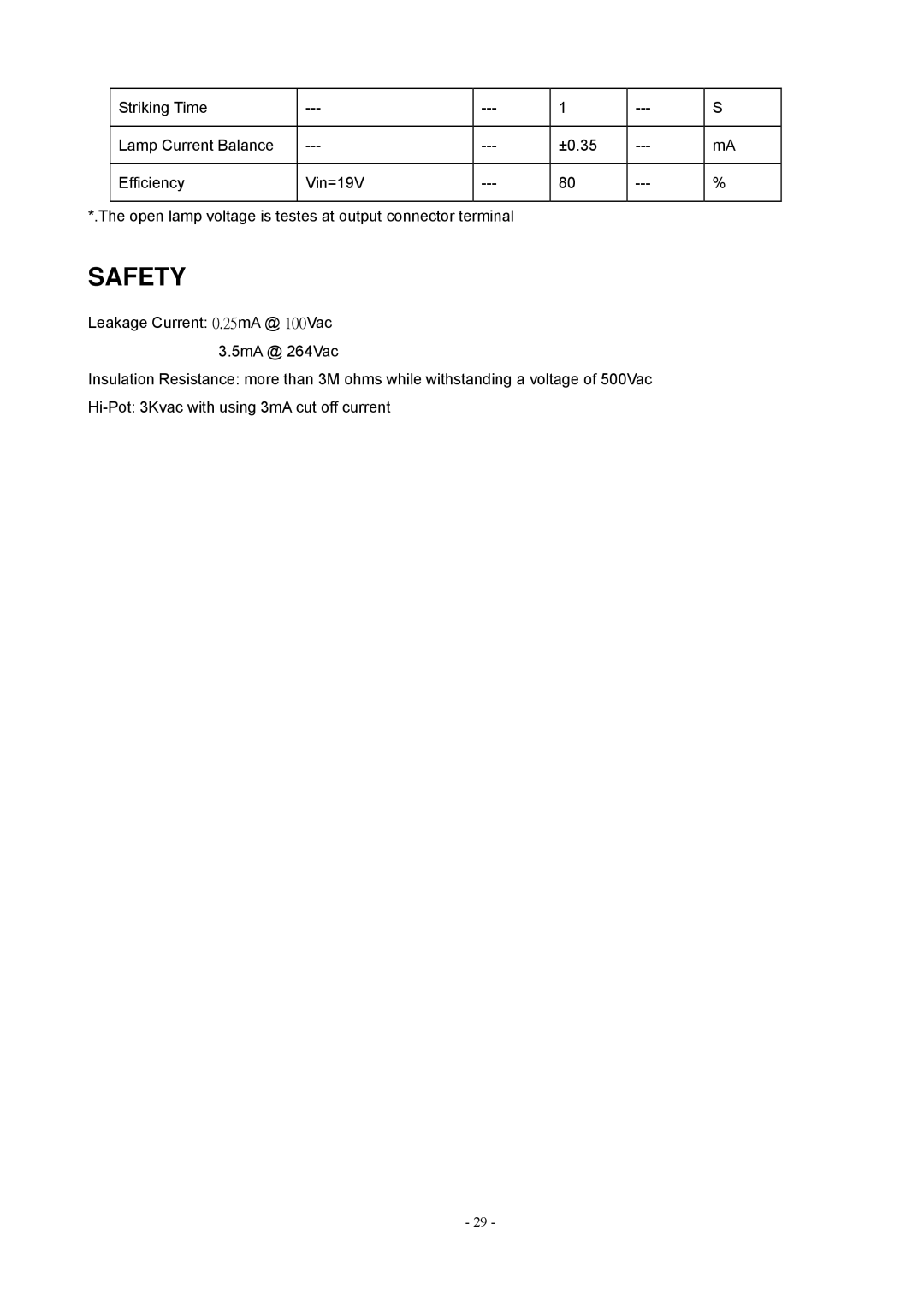 Acer V193 manual Safety 