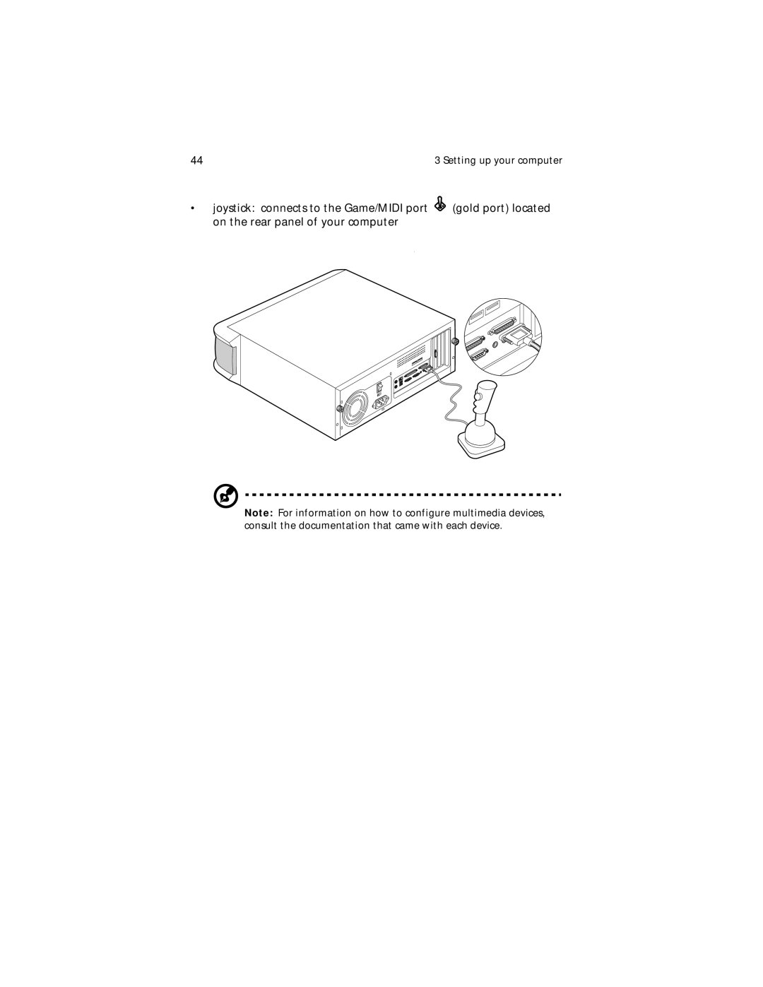 Acer Veriton 5200 manual Setting up your computer 