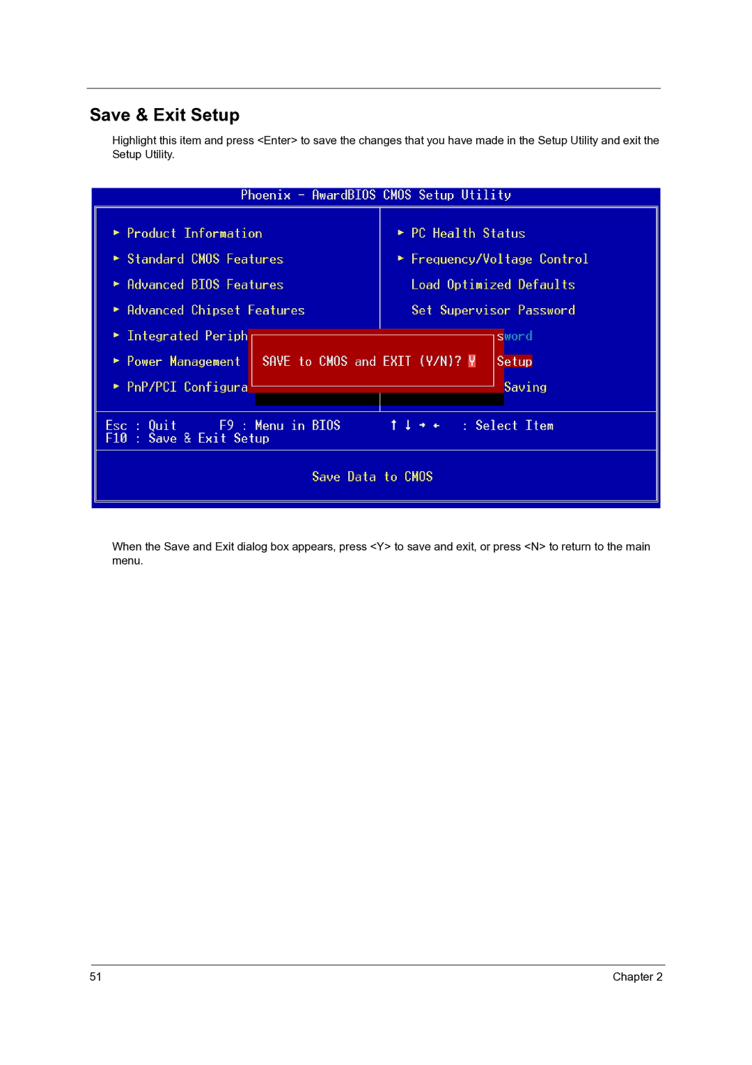 Acer Veriton 5600GT/5600V, Veriton 3600GT/3600V, Veriton 7600GTR/7600GT/7600V manual Save & Exit Setup 