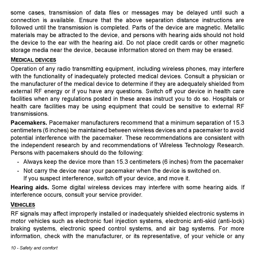 Acer W7006454, NT.L0EAA.003 manual Medical Devices 