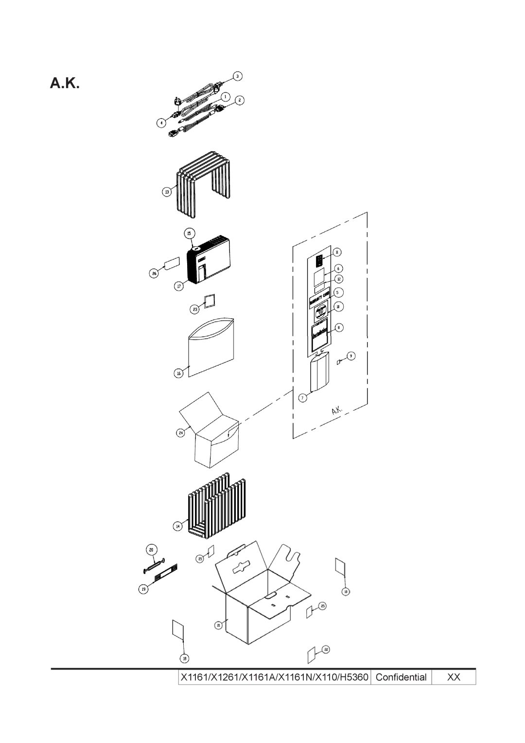 Acer service manual X1161/X1261/X1161A/X1161N/X110/H5360 Confidential 