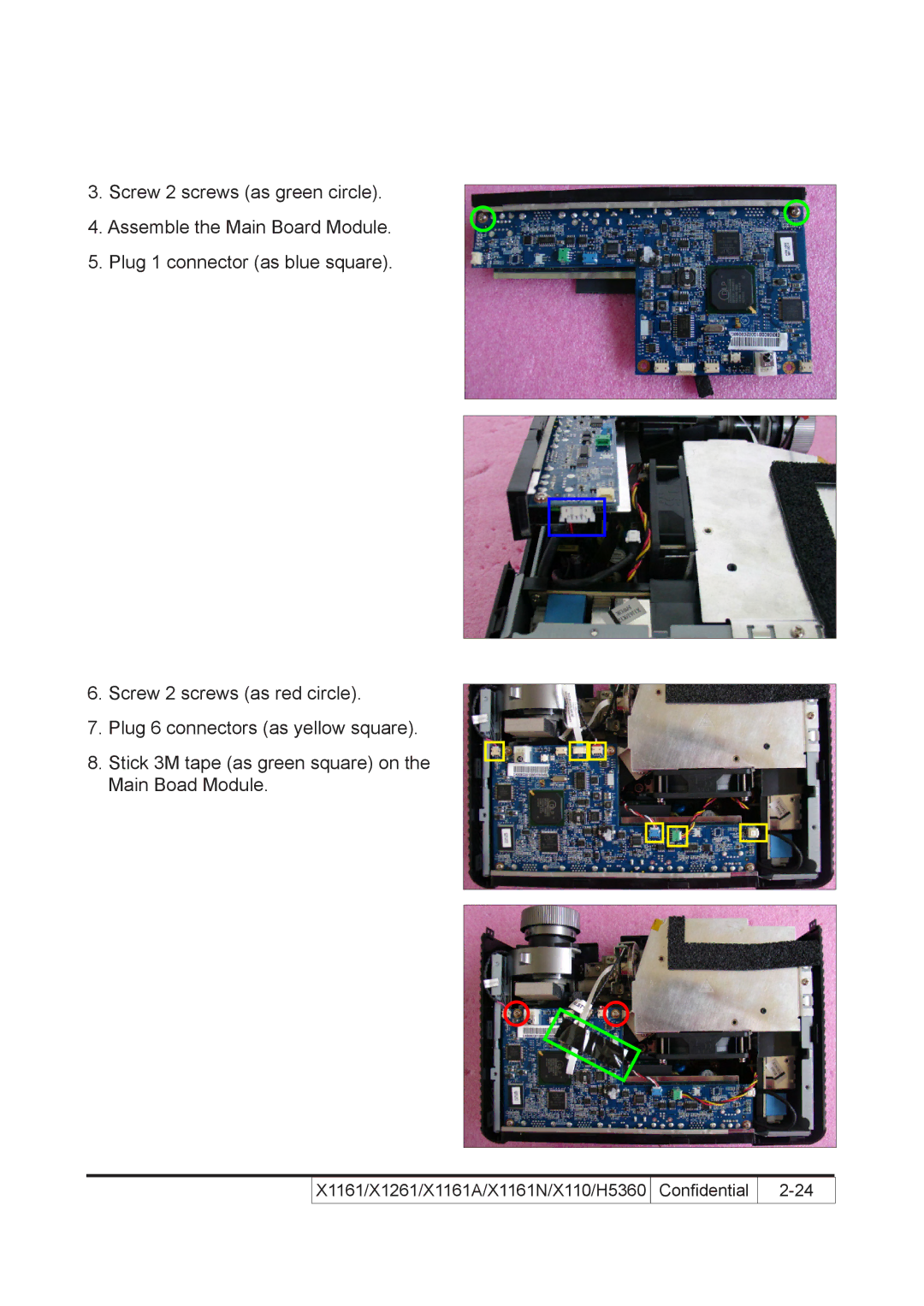 Acer service manual X1161/X1261/X1161A/X1161N/X110/H5360 Confidential 