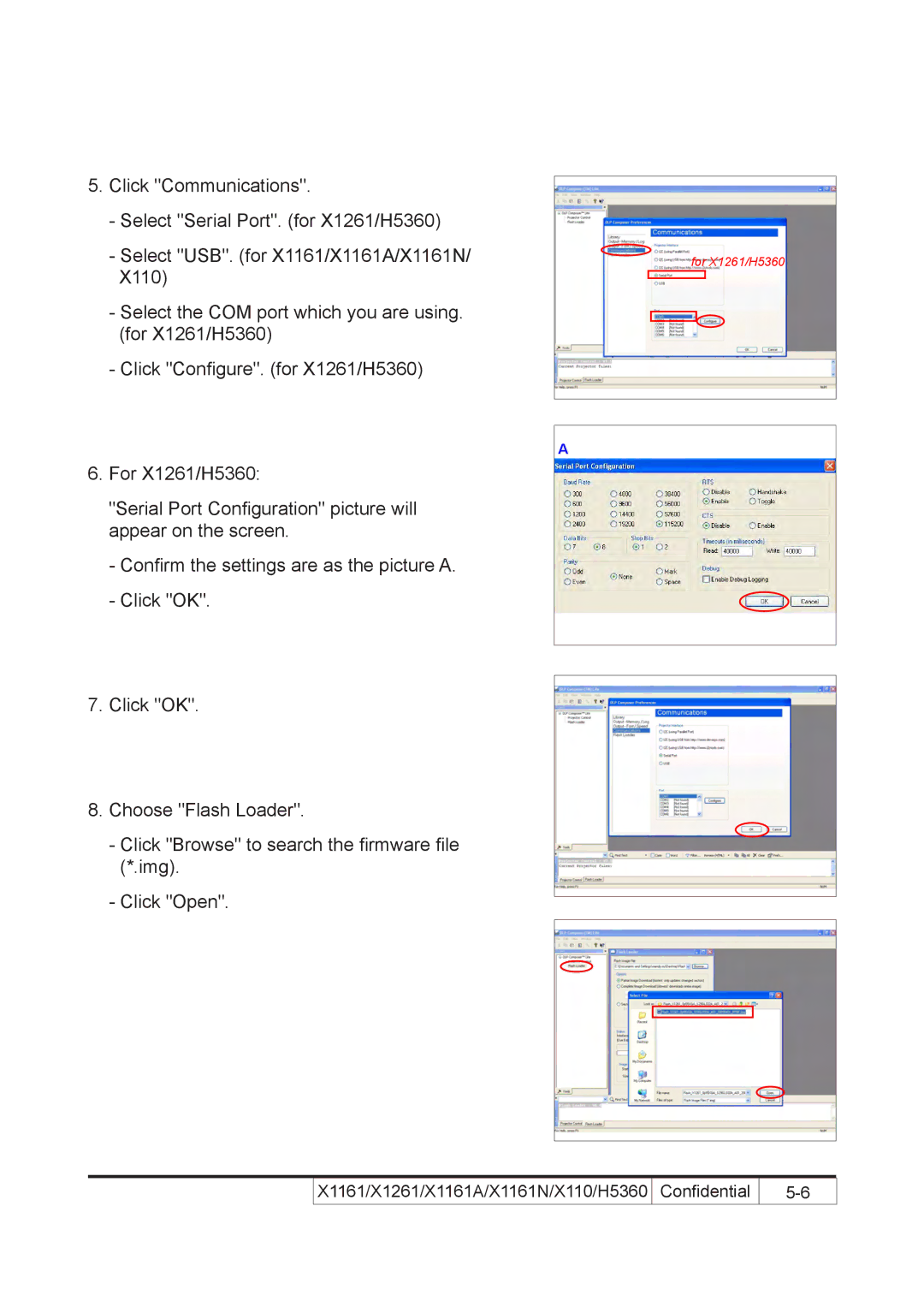 Acer X110 service manual For X1261/H5360 