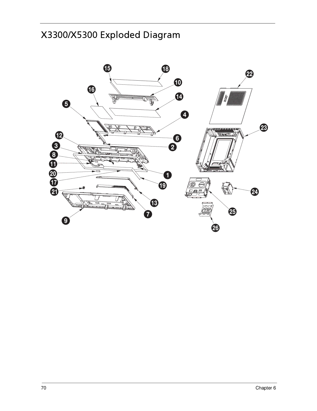 Acer manual X3300/X5300 Exploded Diagram 