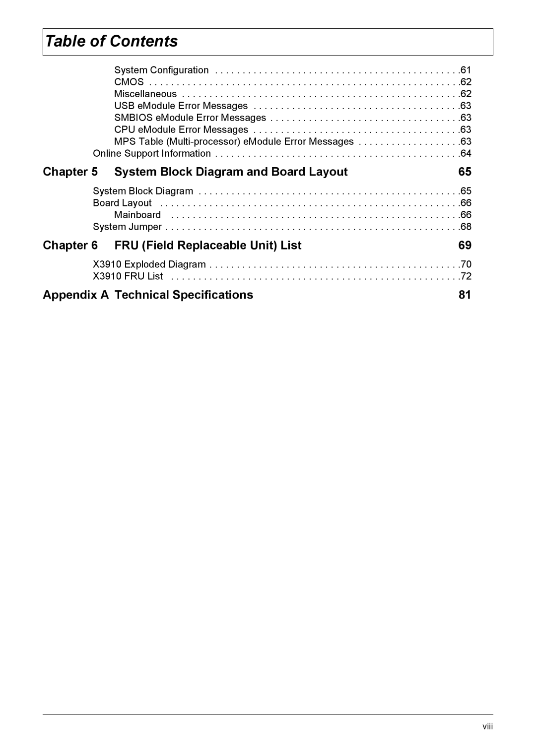 Acer X3910 manual System Block Diagram and Board Layout 