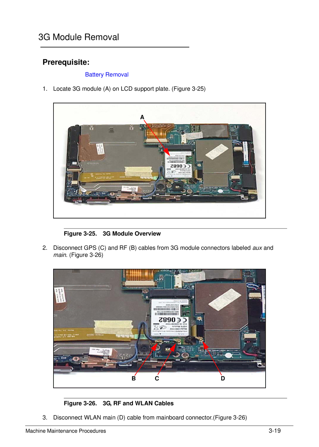 Acer XE.H6RPN.006 manual 3G Module Removal, G Module Overview 