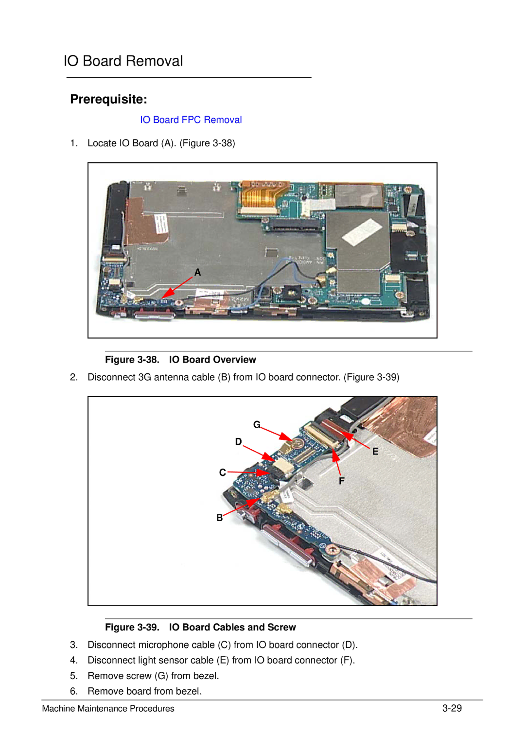 Acer XE.H6RPN.006 manual IO Board Removal, IO Board Overview 