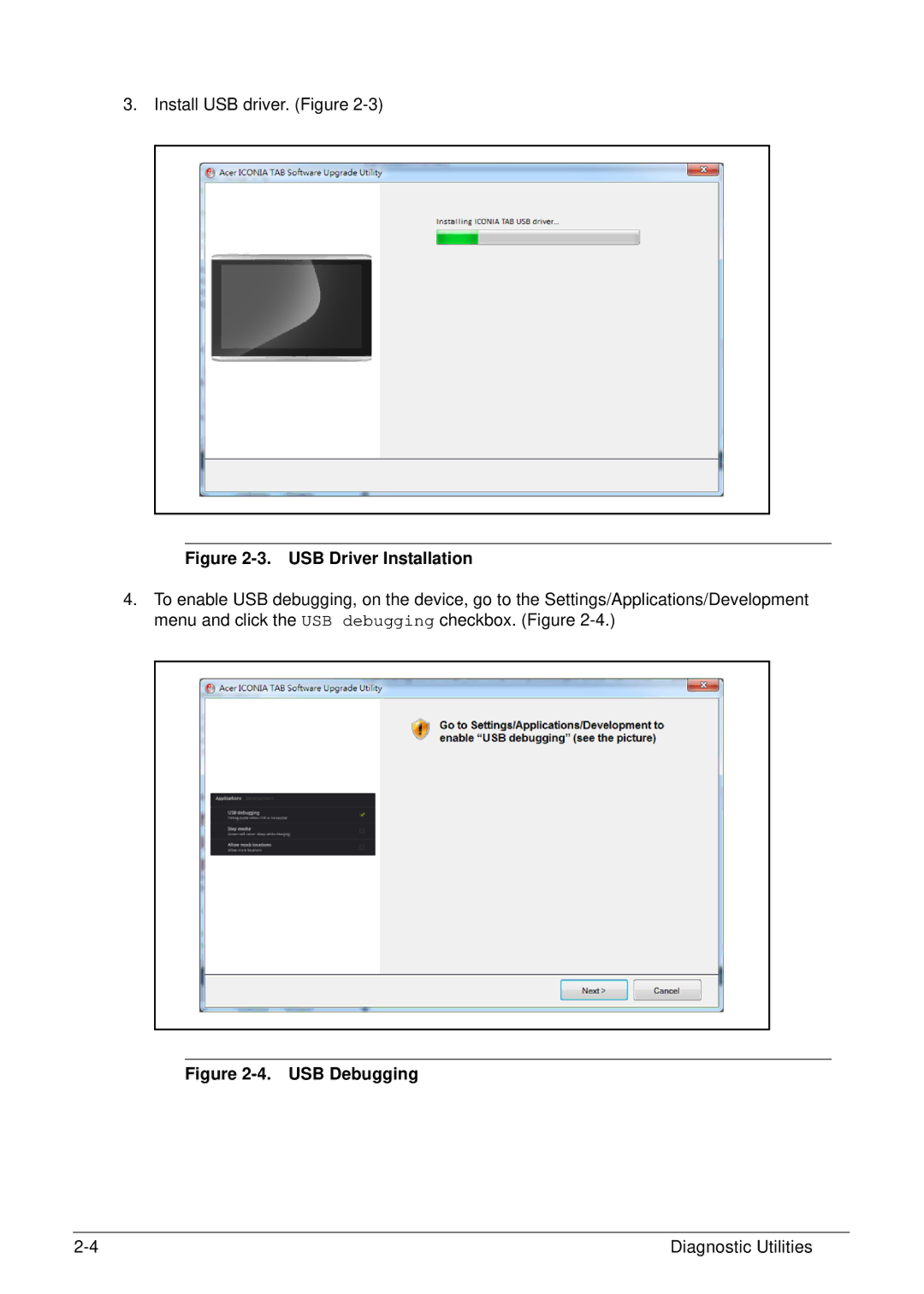 Acer XE.H6RPN.006 manual USB Driver Installation 