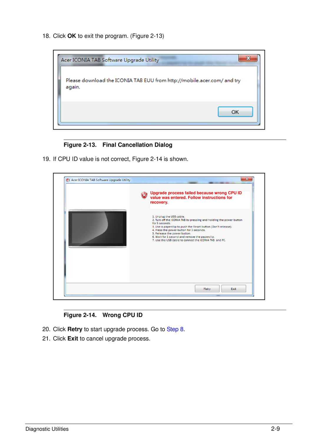 Acer XE.H6RPN.006 manual Final Cancellation Dialog 