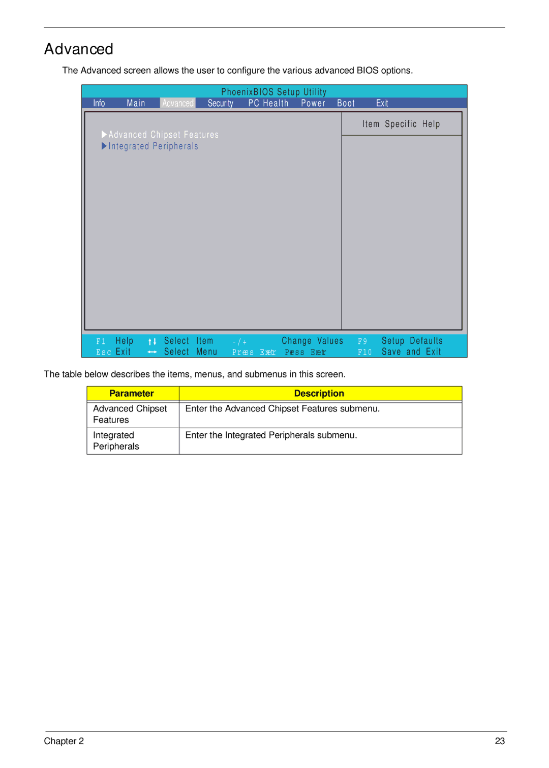 Acer Z5610, Z5600 manual Advanced, Boot Exit 