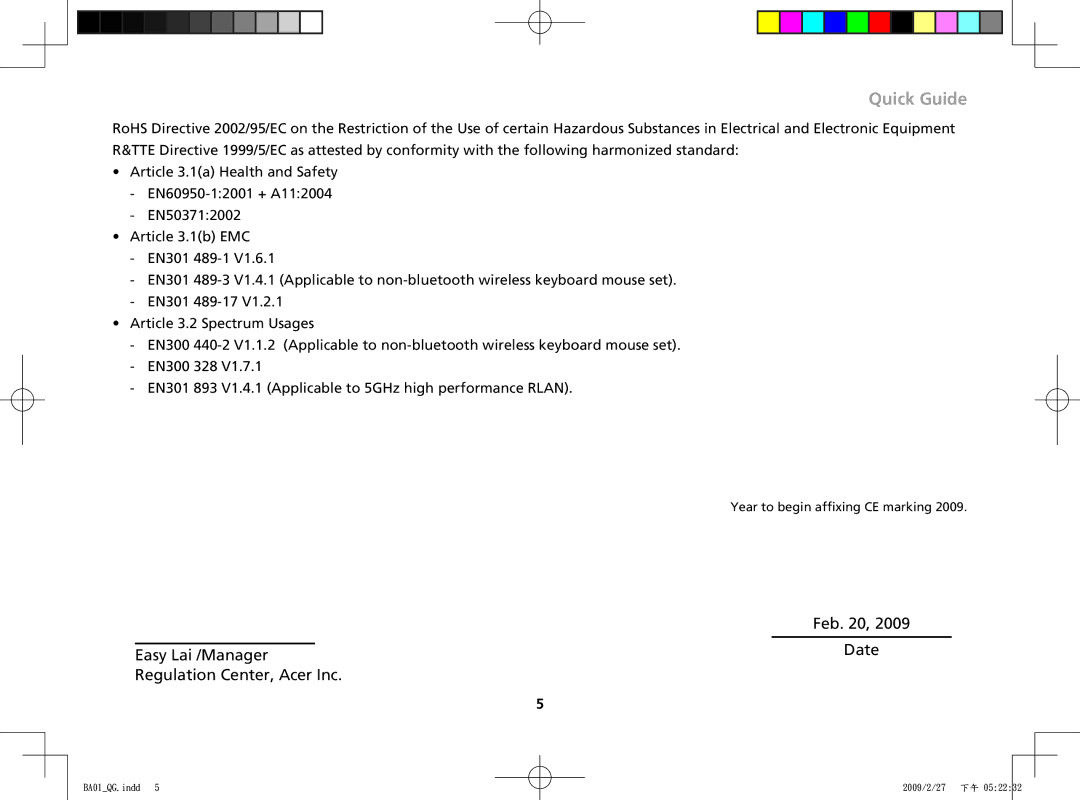 Acer ZG8 manual Feb 