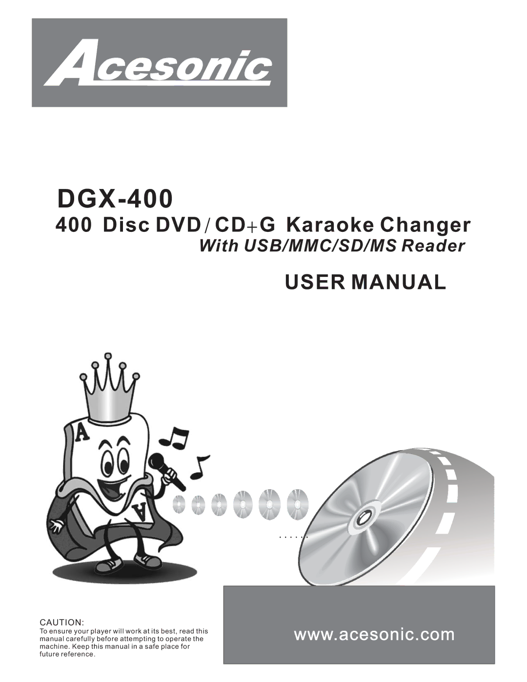 Acesonic DGX-400 user manual 