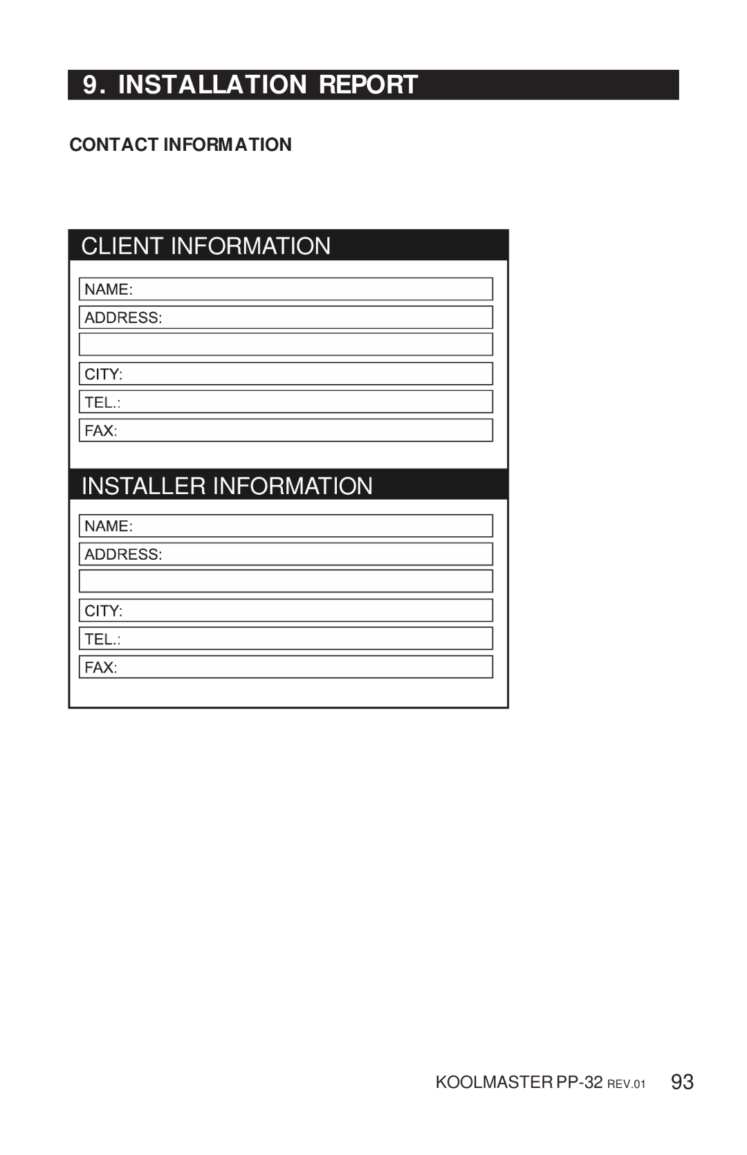 Acme Kitchenettes PP-32 manual Contact Information 