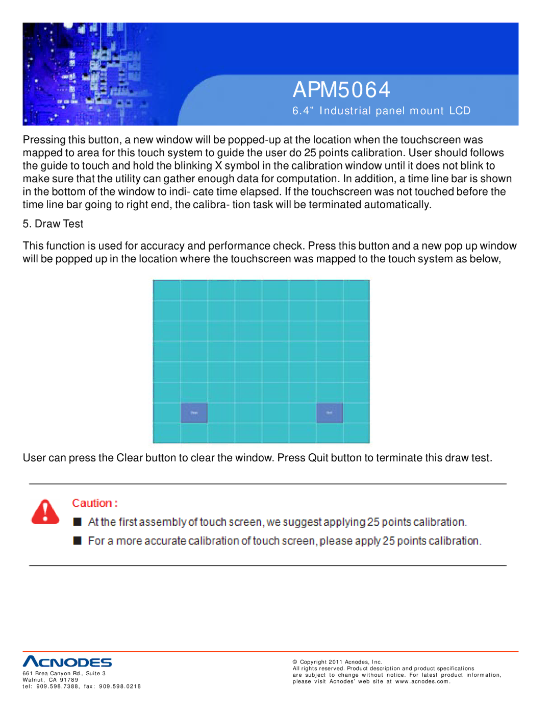 Acnodes APM5064 user manual 