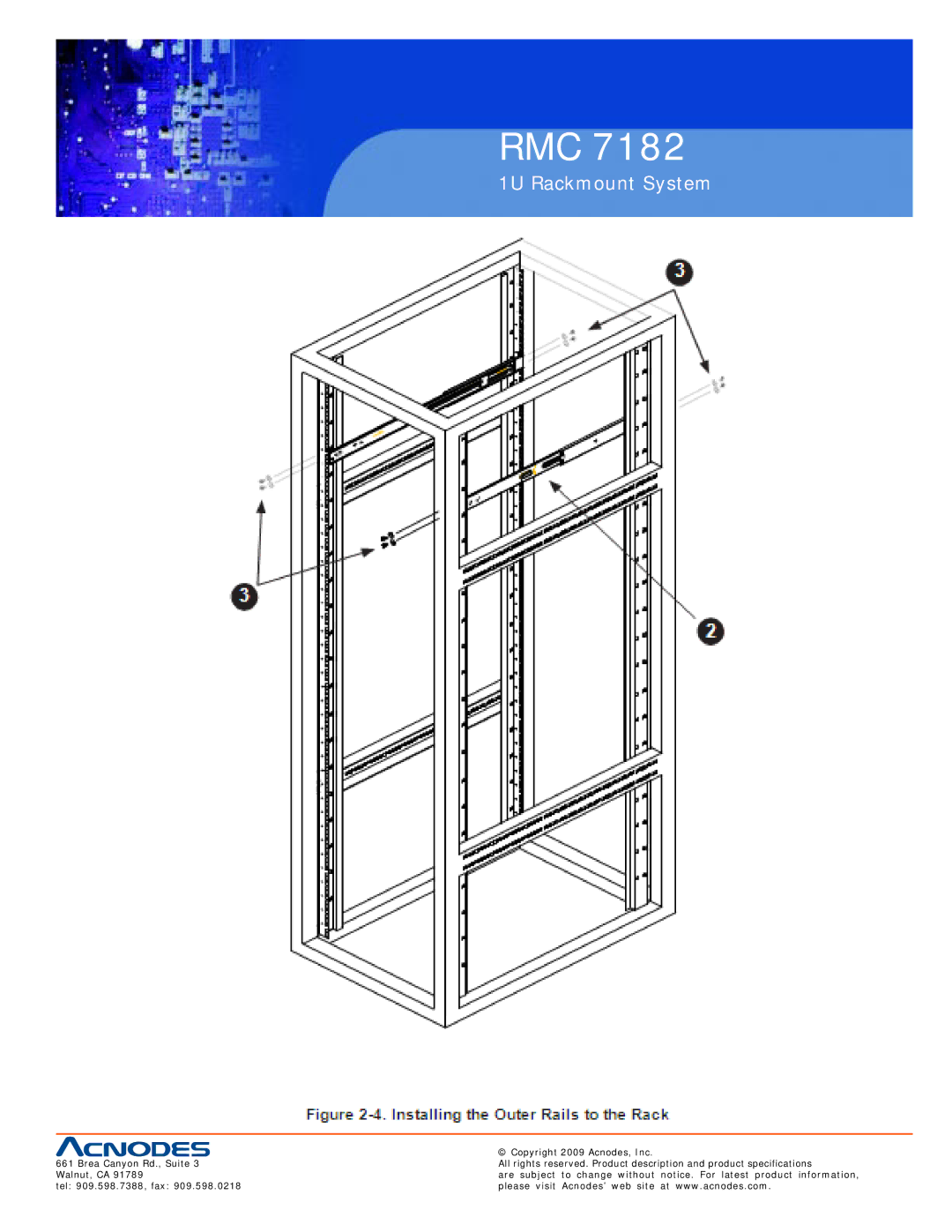 Acnodes RMC 7182 user manual Rmc 